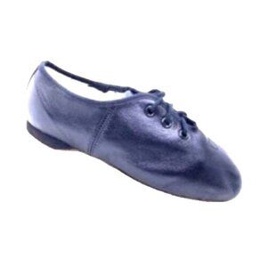 Bloch Little Girls Jazz Flex Black Leather Suede Split Sole 11.5 Dance Shoe Lace